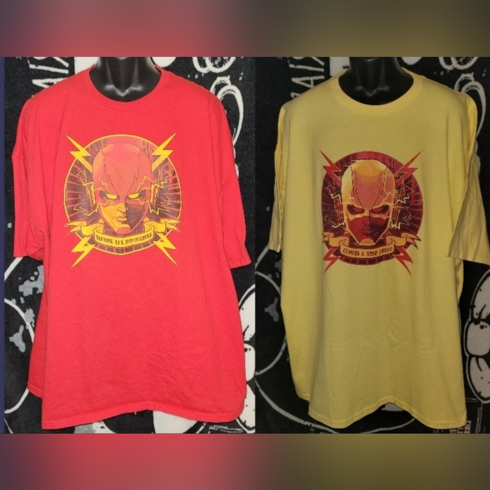 Teefury Flash Bundle Of 2-The Flash+Reverse Flash-Size 3xl